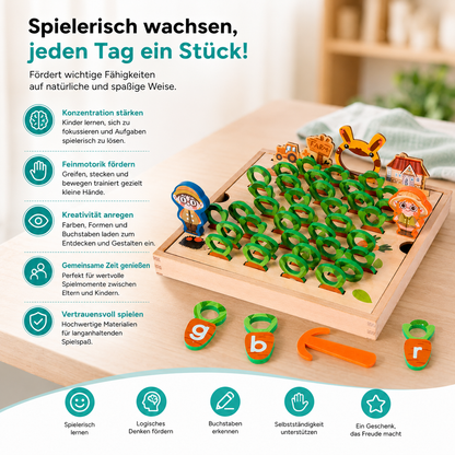 Montessori Lernspielzeug – Buchstaben & Motorik fördern