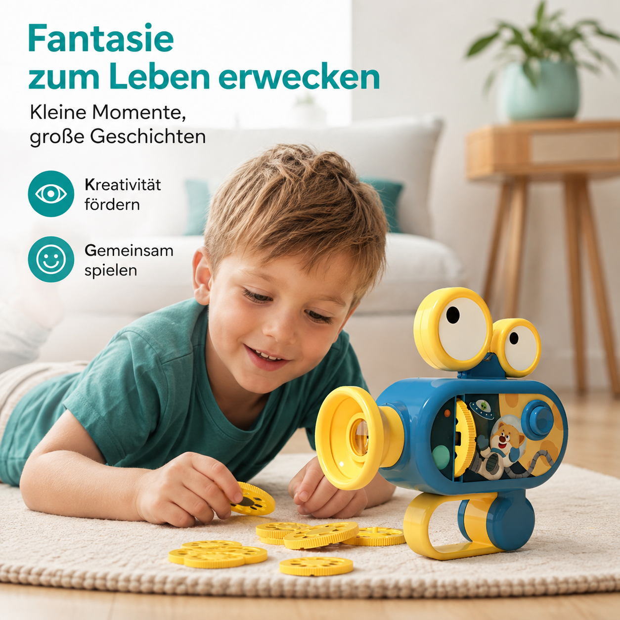 Magischer Tier-Projektor für Kinder – Lernen, Träumen & Entdecken