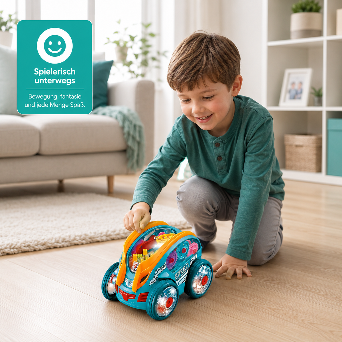 LED Stunt LKW für Kinder – Fährt, leuchtet & tanzt!