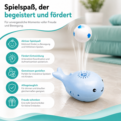 Elektrisches Wal Wasserspielzeug mit schwimmendem Ball für Kinder