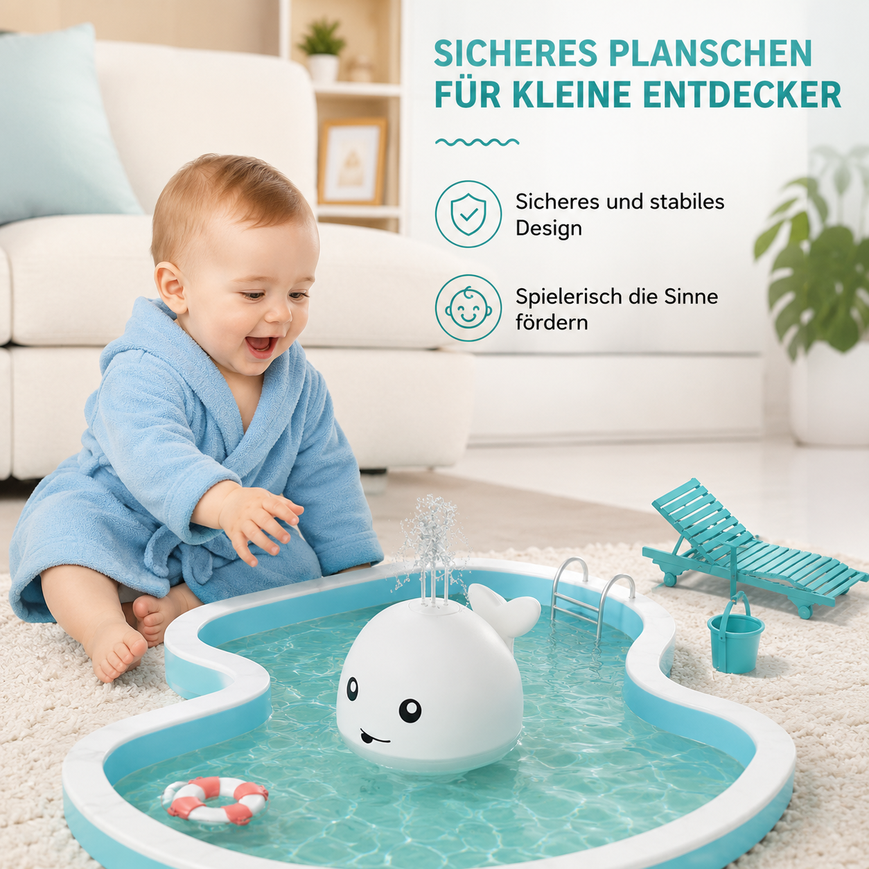 Wal LED Badespielzeug – Spaß & Lichter beim Planschen