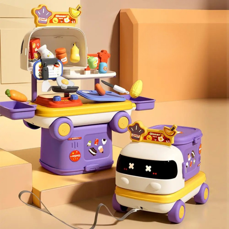 2-in-1 Lernspielset – Küche, Arzt & Makeup Spaß Küche