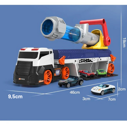 Legierungstruck mit Mini-Auto & Ball-Abschussvorrichtung