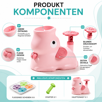 Air Rakete Spielzeug für Kinder – Raketen Launcher mit Tierdesign
