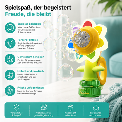 Tanzende Seifenblasen Blume Spielzeug mit Licht und Bewegung