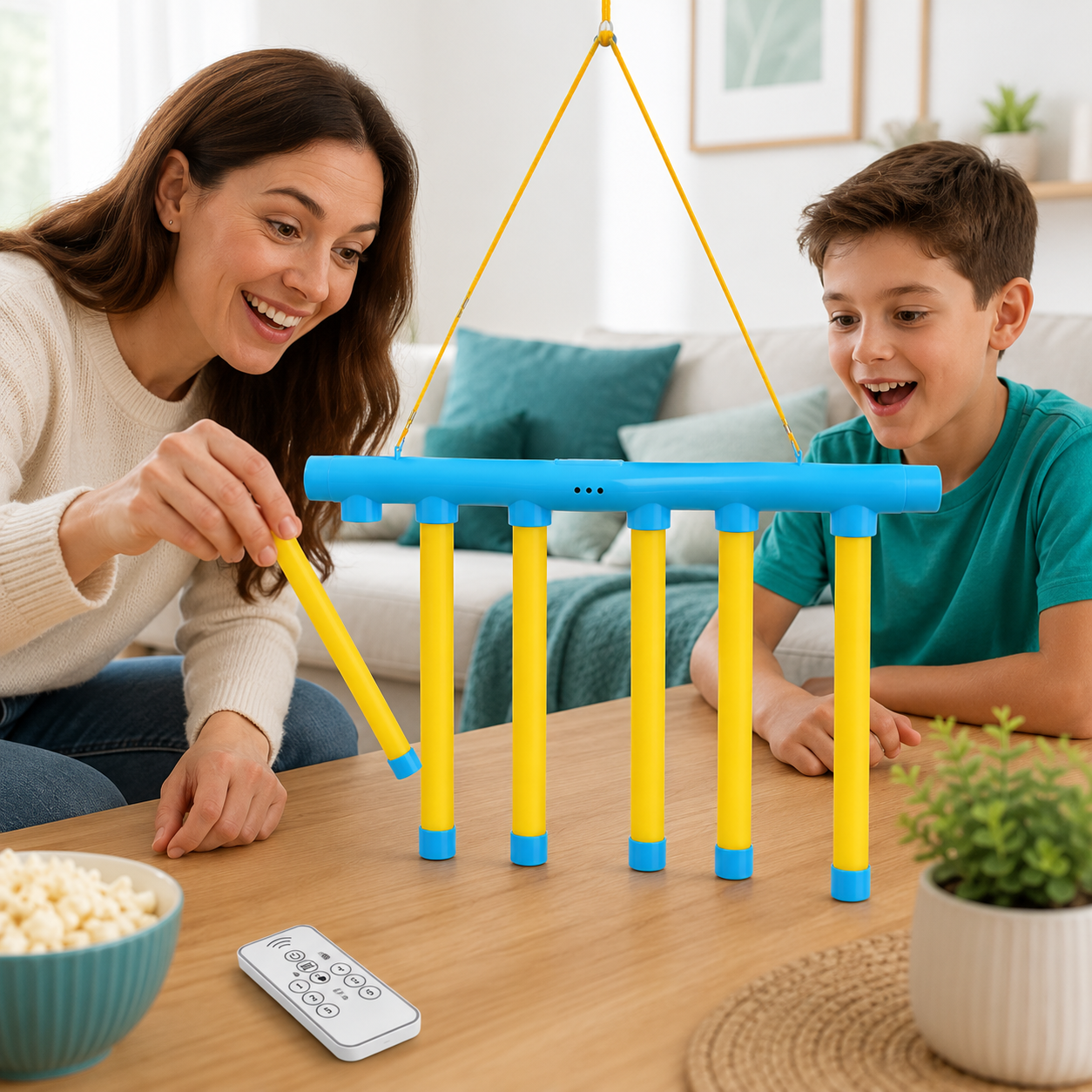 Reaktionsspiel mit fallenden Stäben für Kinder & Familie – Schnelligkeitsspiel