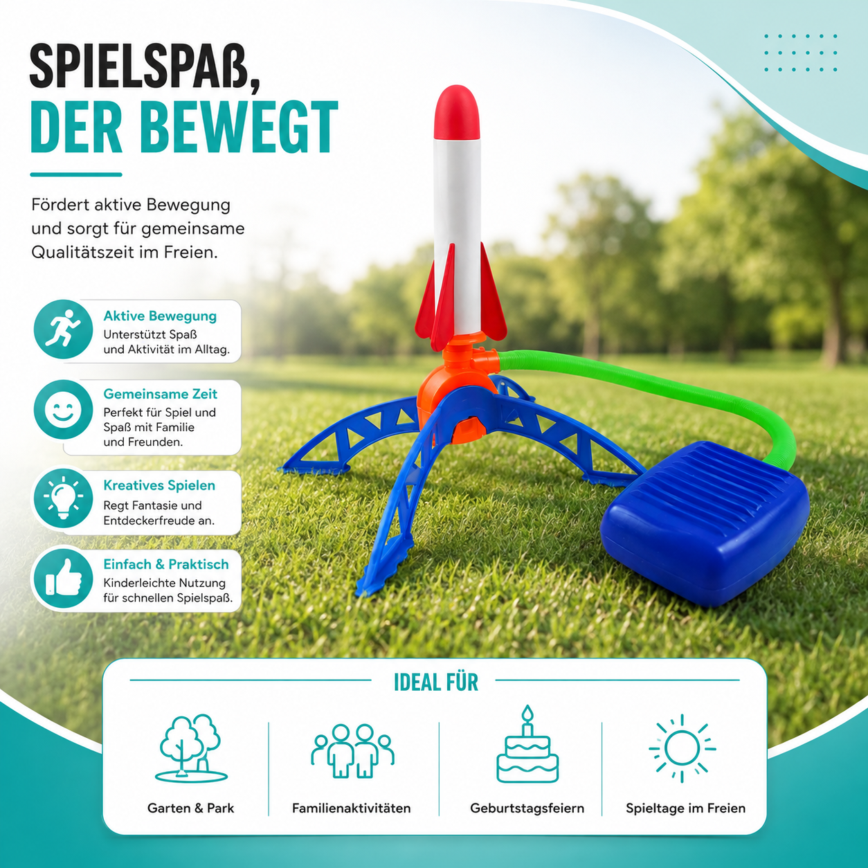 Luft Rakete Startprogramm – Sicherer Spielspaß für Kinder & Familie