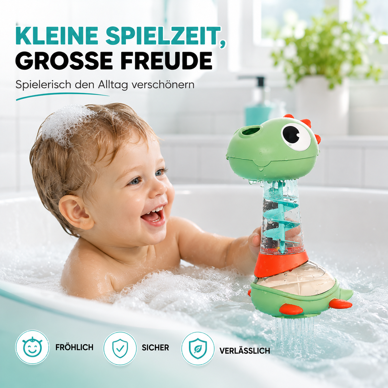Dino Wasser Spielzeug – Dreht, Spritzt & Begeistert Kinder im Bad