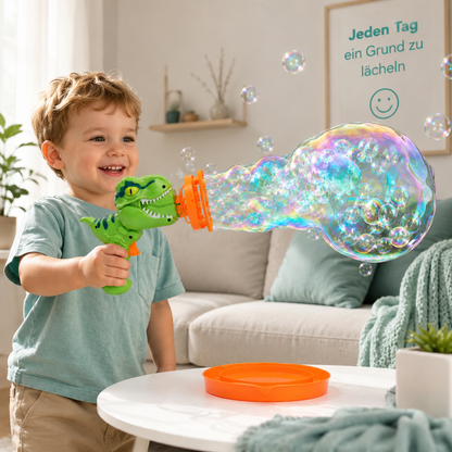Dino Seifenblasen-Blaster für Kinder mit automatischer Blasenfunktion