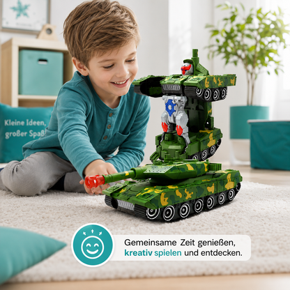 2-in-1 Transformations-Auto mit Licht & Musik – Roboter Spielzeug