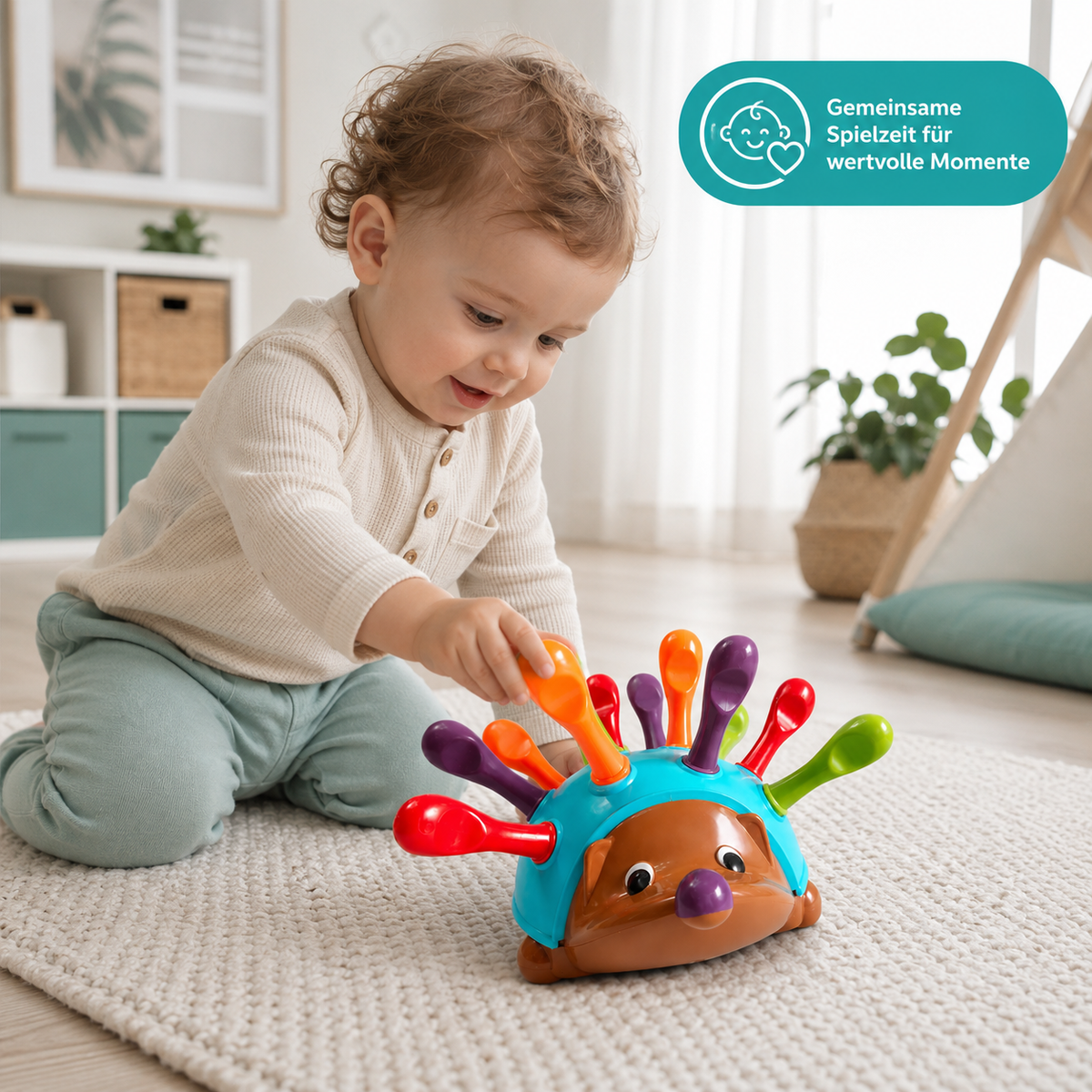 Montessori Puzzle Igel – Spielerisch Farben & Fokus fördern