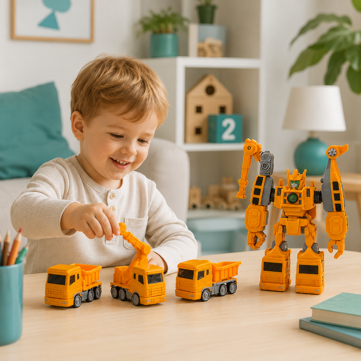 Magnetisches Bauset für Fahrzeuge und Roboter