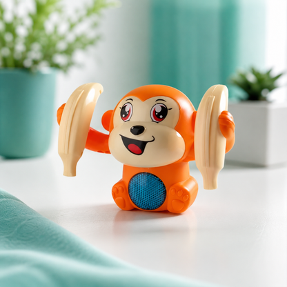 Interaktiver Krabbelaffe mit Musik & Licht – Spielerischer Krabbelspaß für Babys Orange