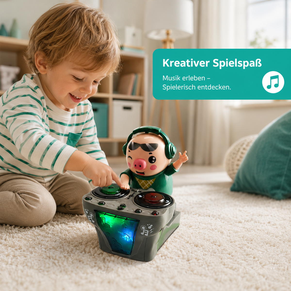 Elektrisches Tanzendes Schwein – Musik, Licht & Bewegung für Kinder