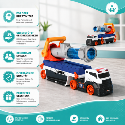 Legierungstruck mit Mini-Auto & Ball-Abschussvorrichtung