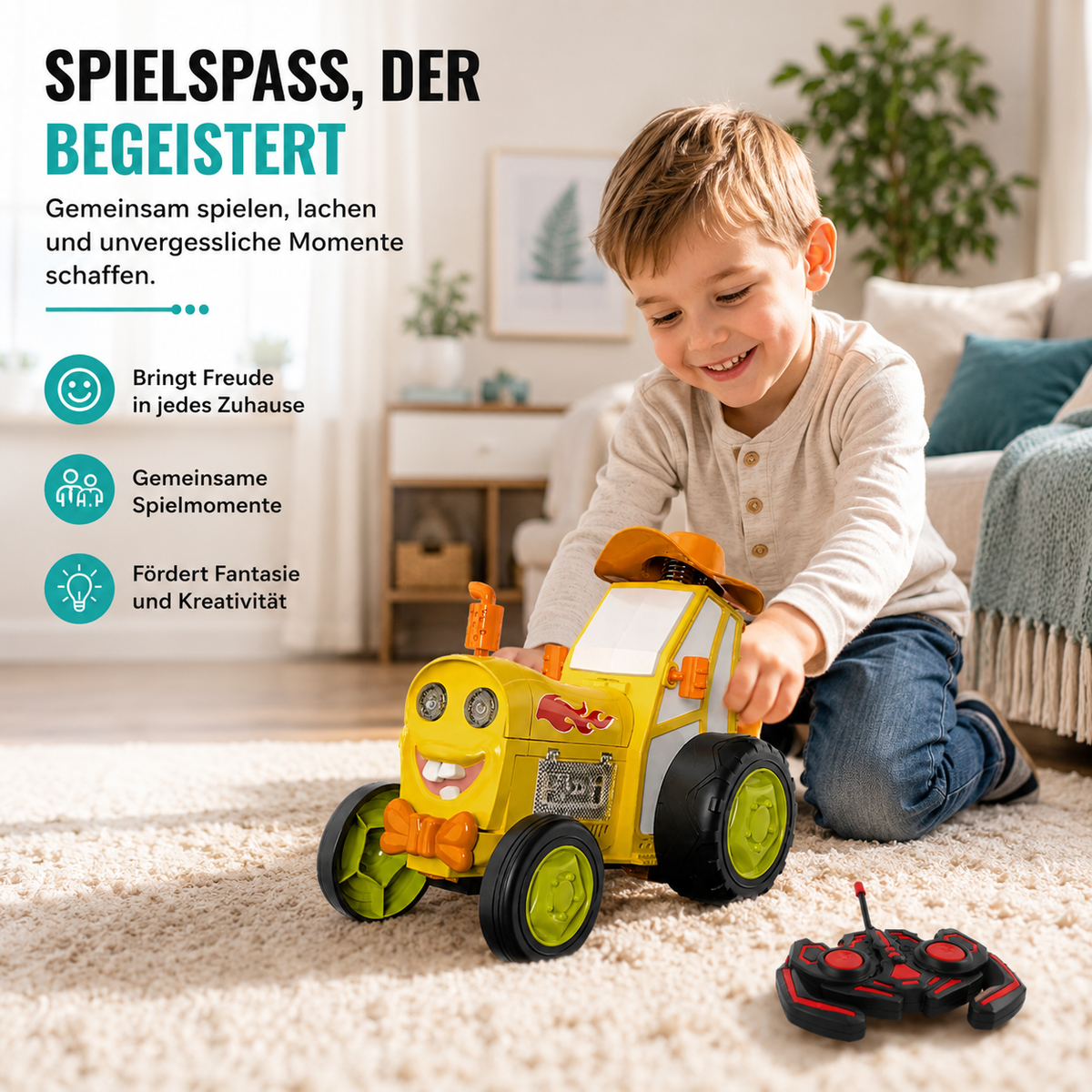 Verrückt Springen Auto – Musik, Licht & Stunts in einem!