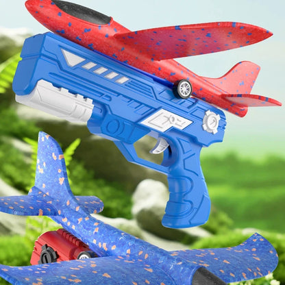 Schaumflugzeug Spielzeug mit Launcher für Kinder