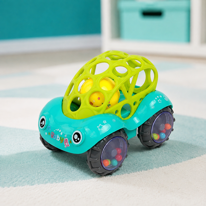 Weiche Silikonautos für Kinder – spielerisch entdecken & lernen Grün