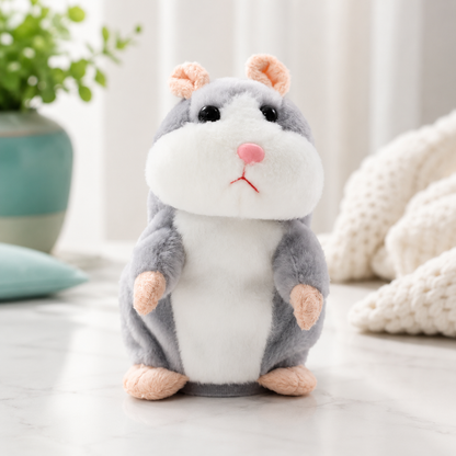 Sprechender tanzender Hamster – lustige Stimmwiedergabe Grau