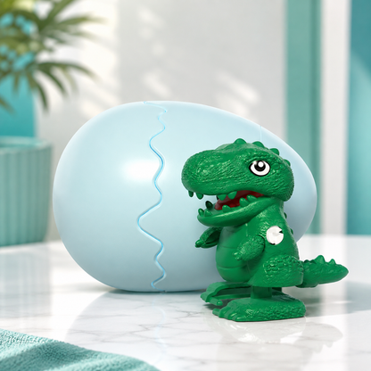 Hüpfendes Aufzieh-Ei mit Tierfigur – Lustiges Spielzeug für Kinder Dinosaurier