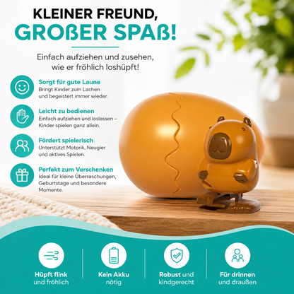 Hüpfendes Aufzieh-Ei mit Tierfigur – Lustiges Spielzeug für Kinder