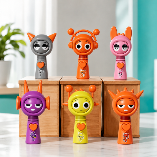 Sprunki Sammelfiguren-Satz – Gesichtsveränderungs-Minispielzeug für Fans 6 Stück