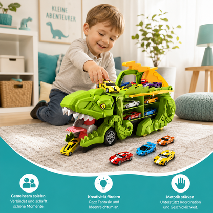 T-Rex Truck mit Dinosaurier Rennbahn Spielzeug