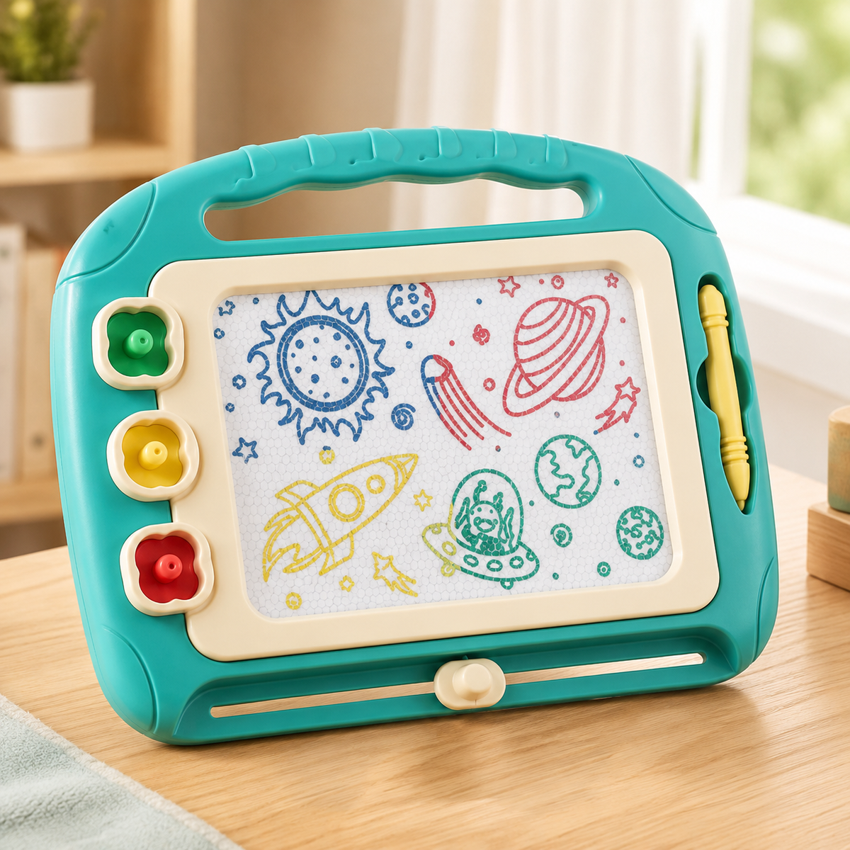 Magnetische Maltafel – Kreatives Spiel & Lernspaß für Kinder! Grün