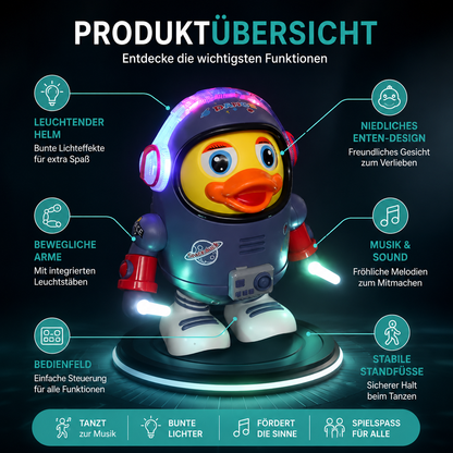 Musikalischer Weltraum-Entdecker – Tanzender Ente-Roboter für Kinder
