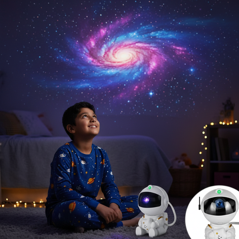 Astronaut Sternenprojektor – Magische Galaxie im Kinderzimmer