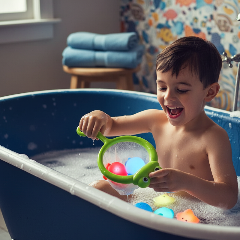 LED Badespaß – Farbenfrohes Lichtspiel für kleine Entdecker!