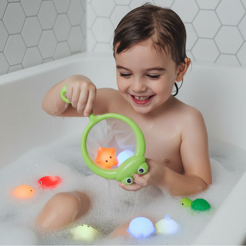 LED Badespaß – Farbenfrohes Lichtspiel für kleine Entdecker!