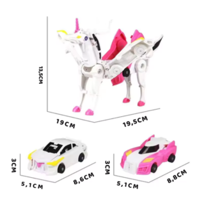 Pegasus Einhorn Spielzeugauto mit Figuren