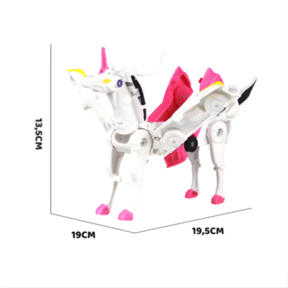Pegasus Einhorn Spielzeugauto mit Figuren