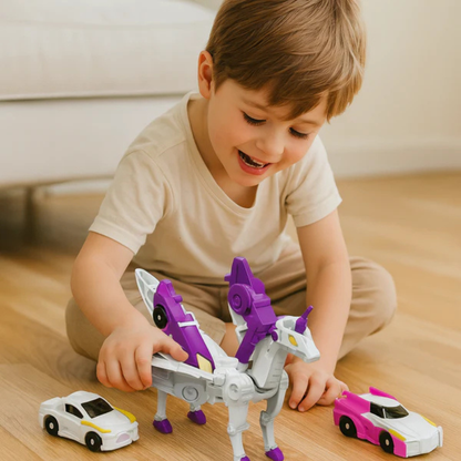 Pegasus Einhorn Spielzeugauto mit Figuren