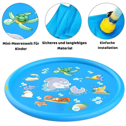 Kinder Planschmatte mit Wasser-Sprühfunktion