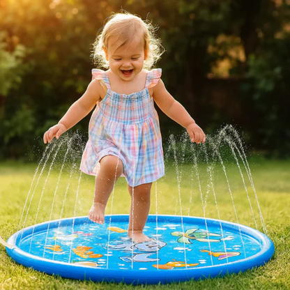 Kinder Planschmatte mit Wasser-Sprühfunktion