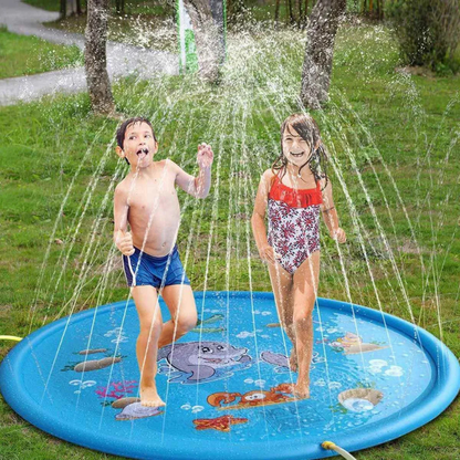 Kinder Planschmatte mit Wasser-Sprühfunktion