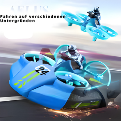 3-in-1 RC Fahrzeug Drohne Auto Boot