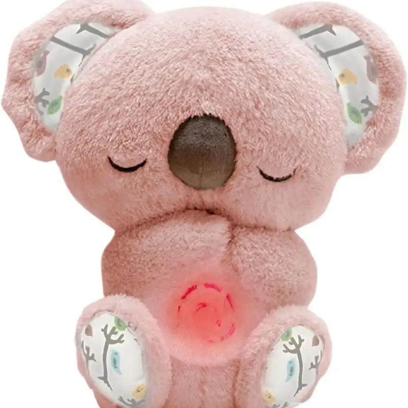 Koala-Schlafbegleiter – Beruhigende Musik & Atem-Nachtlicht Rosa