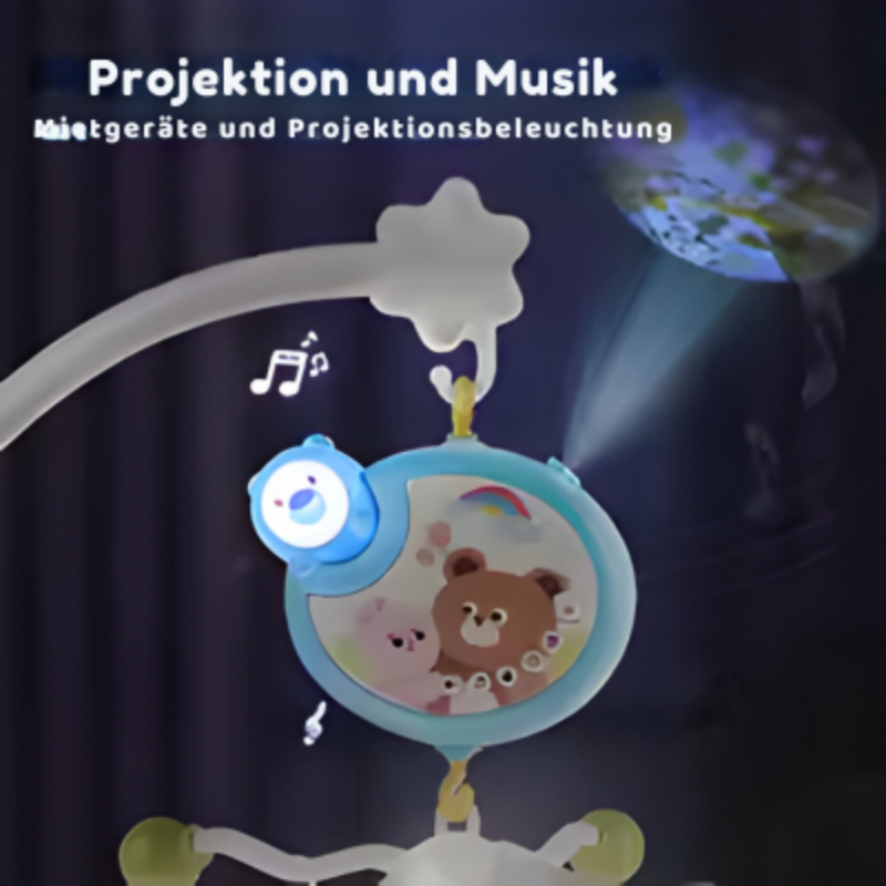 Babykrippe Musik Mobile Rassel Spielzeug, Licht & Fernbedienung