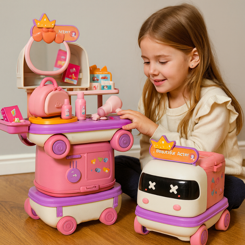 2-in-1 Lernspielset – Küche, Arzt & Makeup Spaß