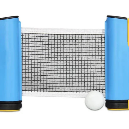 Einziehbares Tischtennisnetz - Passend für Jeden Tisch! Blau 💙