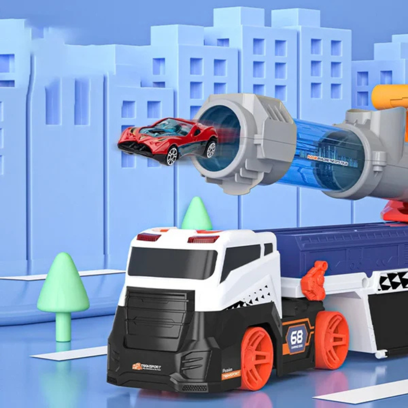 Legierungstruck mit Mini-Auto & Ball-Abschussvorrichtung
