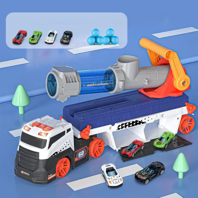 Legierungstruck mit Mini-Auto & Ball-Abschussvorrichtung