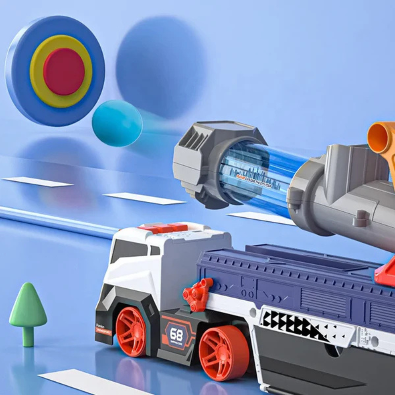 Legierungstruck mit Mini-Auto & Ball-Abschussvorrichtung