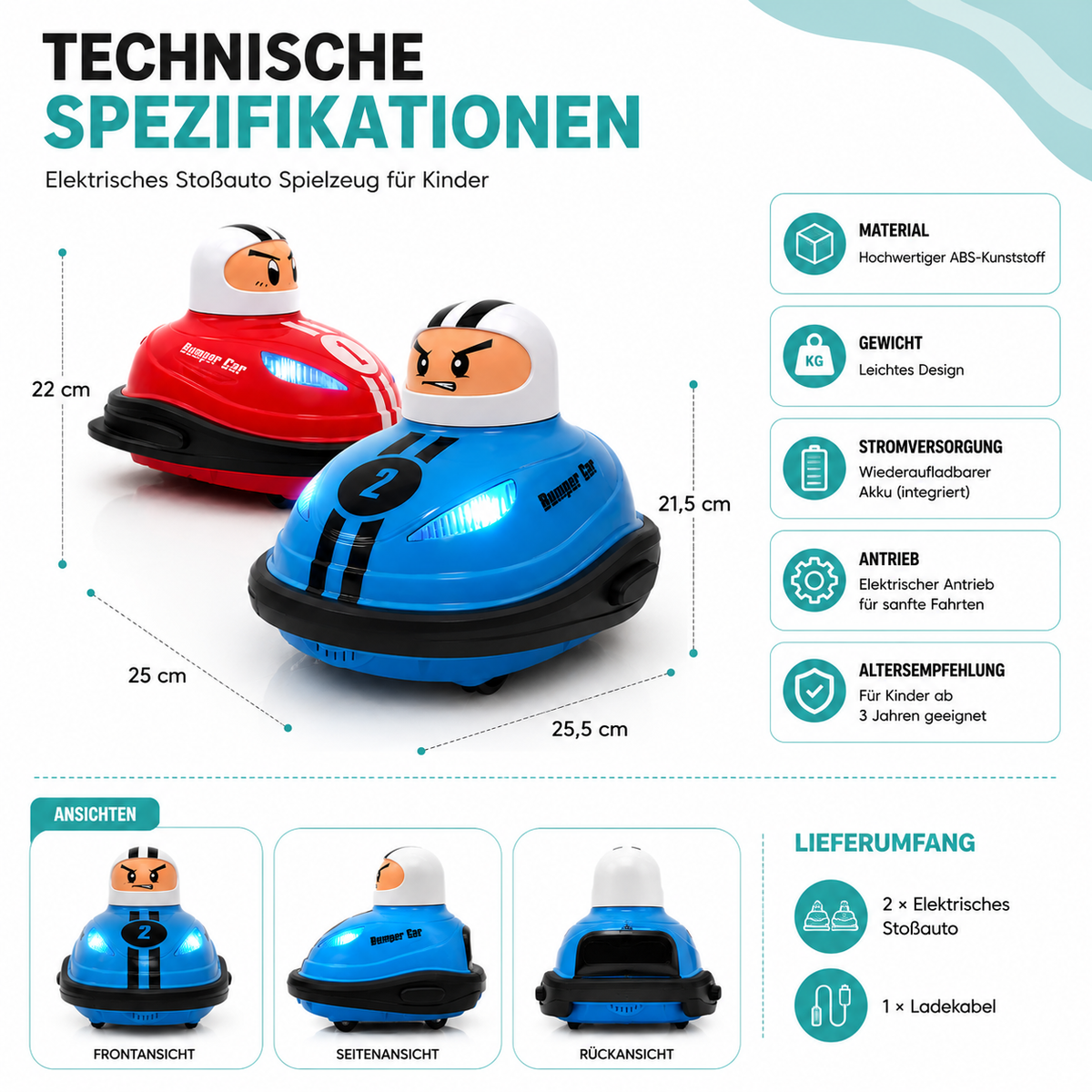 Elektrisches Stoßauto Spielzeug für Kinder