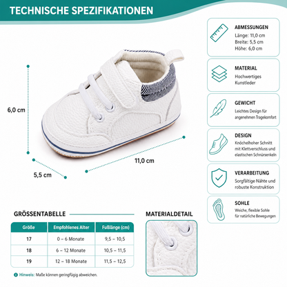 Weiche Baby Prewalker Sneaker für sichere Laufanfänge
