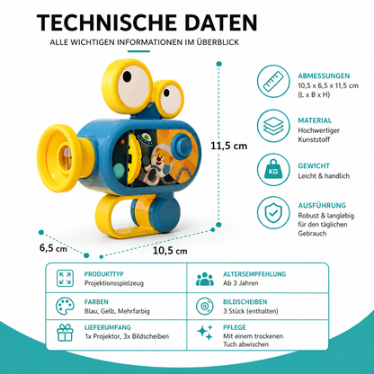 Magischer Tier-Projektor für Kinder – Lernen, Träumen & Entdecken