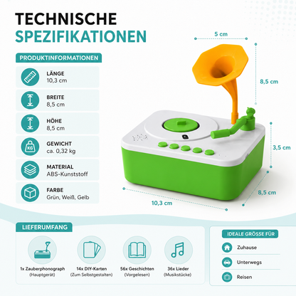 Kinder Musik Grammophon – Geschichten, Lieder & Einschlafen